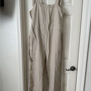 Quince Beige Jumpsuit